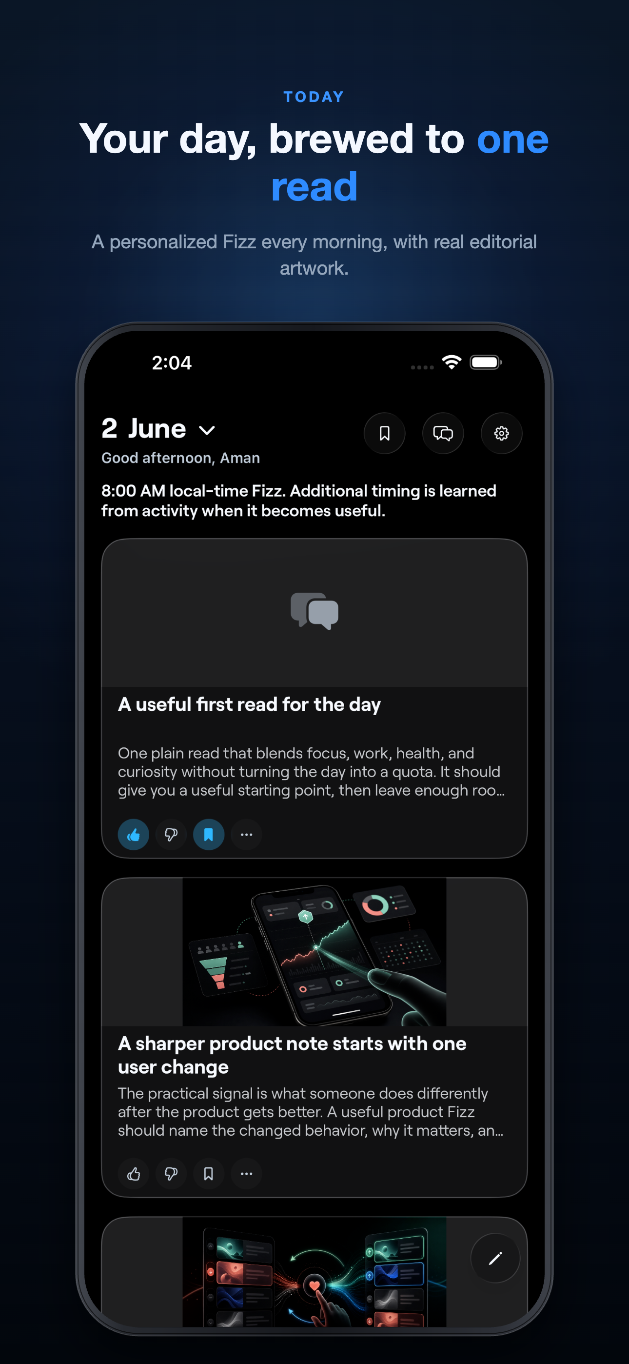 Fizz today feed